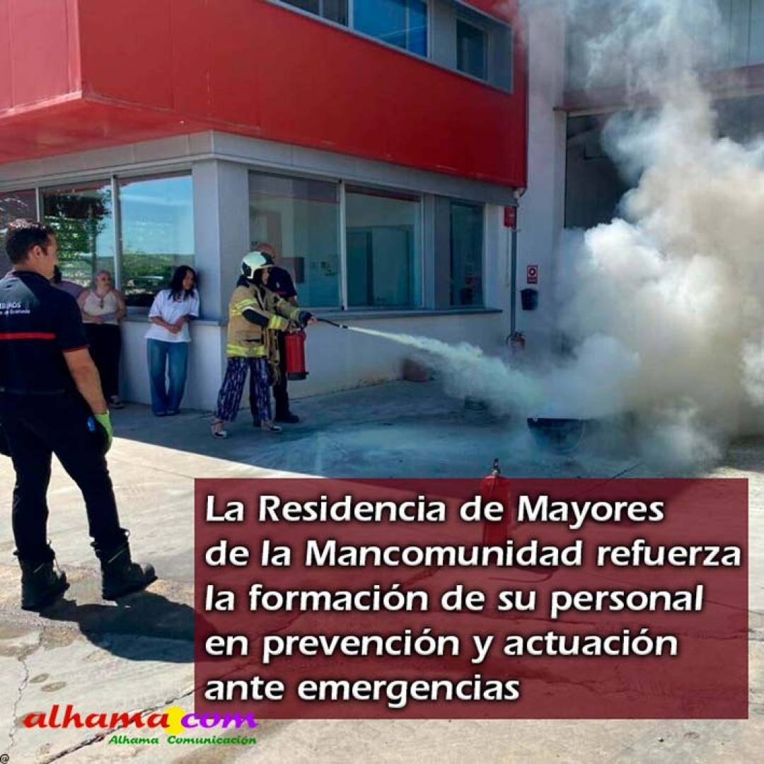 La Residencia de Mayores de la Mancomunidad refuerza la formación de su personal en prevención y actuación ante emergencias