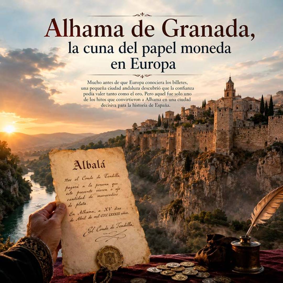 Alhama de Granada, cuna del papel moneda en Europa