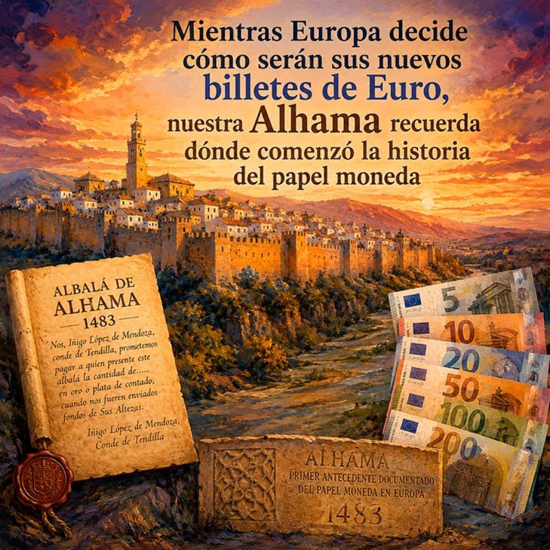 Mientras Europa decide cómo serán los nuevos billetes del euro, Alhama recuerda que la historia del papel moneda comenzó aquí