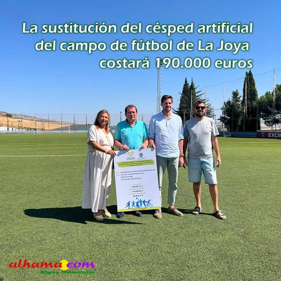 La sustitución del césped artificial del campo de fútbol de La Joya costará 190.000 euros