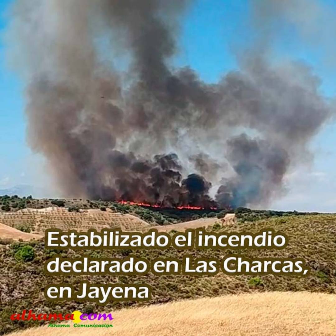Estabilizado el incendio declarado en Las Charcas, en Jayena