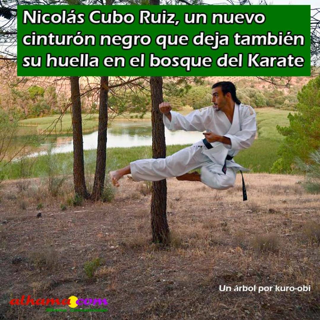 Nicolás Cubo Ruiz, un nuevo cinturón negro que deja también su huella en el bosque del Karate