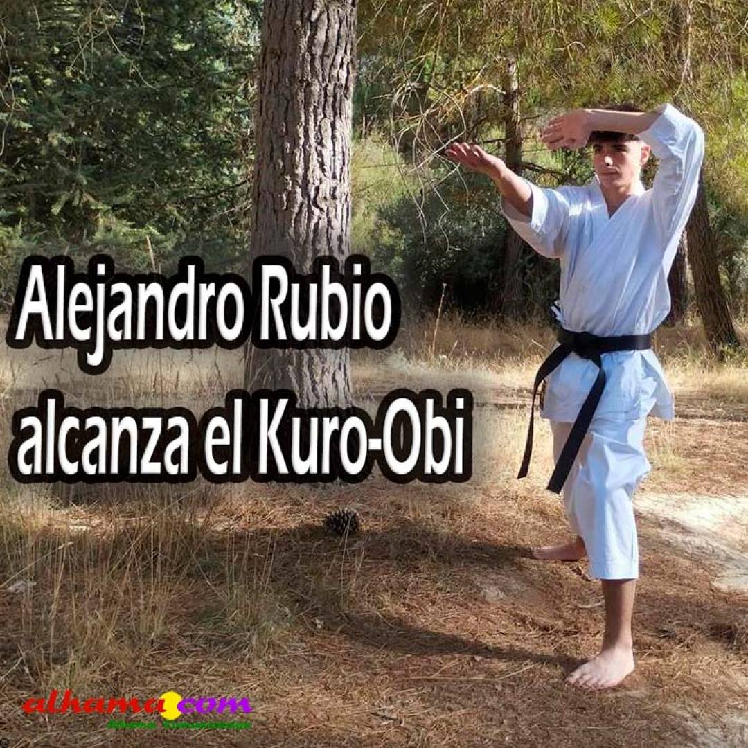 Alejandro Rubio Bastida alcanza el Kuro-Obi y se suma al singular bosque de cinturones negros del Club Deportivo Alhama-Ippon