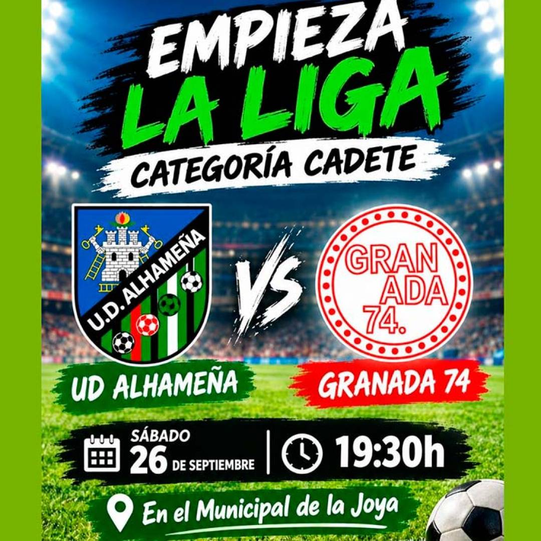 Comienza la temporada de la UD Alhameña con el equipo cadete 