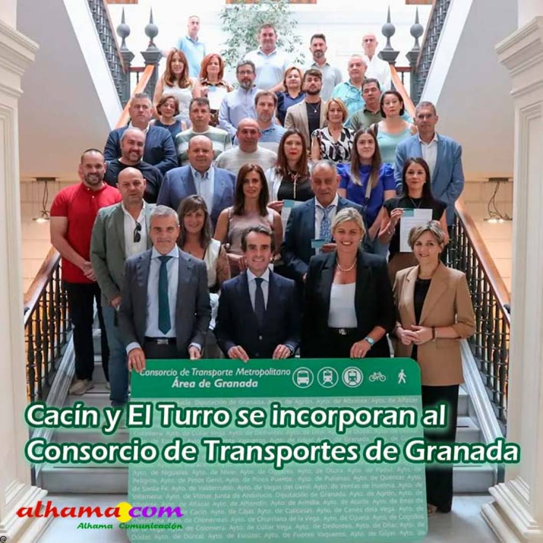 Cacín y El Turro se incorporan al Consorcio de Transportes de Granada