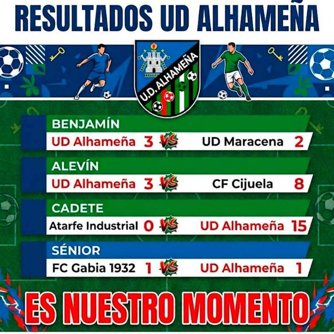 La UD Alhameña firma una jornada de aprendizaje, victorias y buenas sensaciones